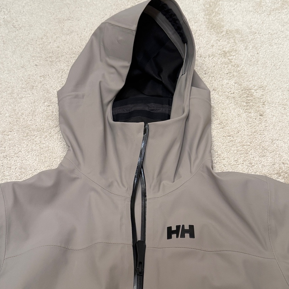 Helly Hansen Hooded Softshell Jacket - Taupe Gray. Women’s L - Picture 2 of 6